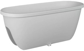 Truhlík Balconia na zábradlie plast biely  60 cm