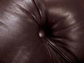 furniture-nabytek.cz - Pohovka Chesterfield Hereford 2-miestna z pravej kože, hnedá