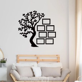 drevo zivota Drevený rodostrom so 7 fotorámikmi Farebný vzor: Orech, Veľkosť fotoramčiků: 50x70