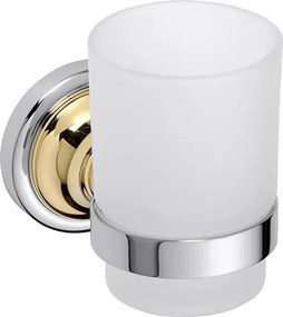 Bemeta Design RETRO gold-chrom: Držiak kefiek, sklo - 144210018