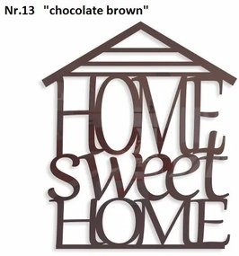 Home sweet home dekoračný nápis na stenu čierna