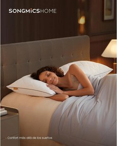 Súprava 2 ks vankúšov, dvojaké použitie, 50 x 70 cm, biele