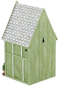 Vtáčia búdka House, 25x14x13,5 cm, polyresín, zelená