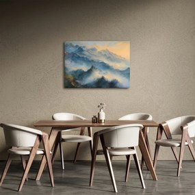 Obraz - Maľovaná horská krajina (70x50 cm)