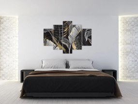 Obraz - Zlatá džungľa (150x105 cm)