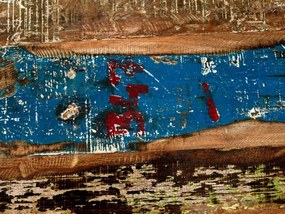 furniture-nabytek.cz - Masívna kúpeľňová vysoká komoda Blue Lagoon z mangového dreva, lakovaná, farebná – 50×45×135 cm