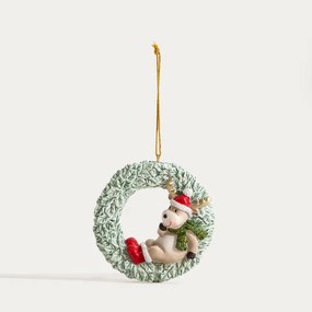 Závesná vianočná dekorácia RENMO so sobom 753817