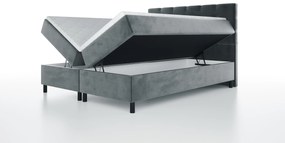 Box spring posteľ Bodie 160x200 cm tyrkysová