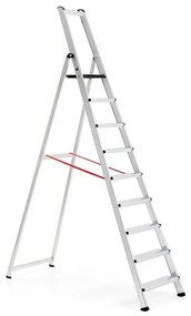 Skladací hliníkový rebrík UPWARD, 9 priečok, výška 2010 mm