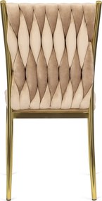 PROXIMA.store - Luxusná jedálenská stolička DAN FARBA: béžová