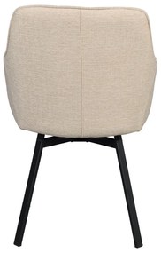 Béžové čalúnené jedálenské kreslá v súprave 2 ks Alison – Rowico