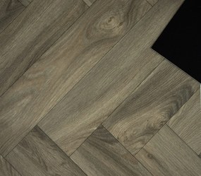 Beauflor, PVC podlaha - lino Blacktex Laurel Oak 669D, na mieru, šíře 4m, hnedá, filc, chodba / predsieň
