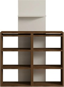 Pracovný stôl Handy Walnut and White