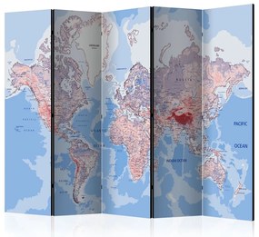 Artgeist Paraván - Room divider – World map
