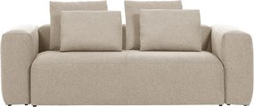 Béžová pohovka Kave Home Blok, 240 cm