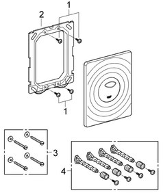 GROHE 38861000 - Ovládacie tlačidlo SURF 156 × 197 mm, lesklý chróm