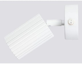 Biele bodové svietidlo 8x16 cm Gleam – Sollux