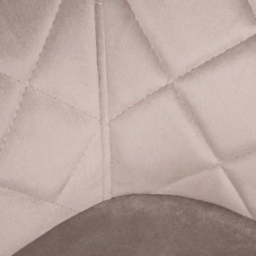 Jedálenská stolička SHELTON zamatová béžová 860510