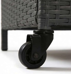 Sivý záhradný úložný box z technoratanu XL