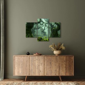 Obraz - Les prerastený machom (90x60 cm)