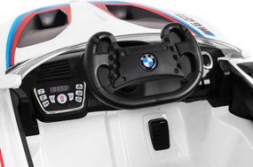Ramiz BMW M6 GT3 Autíčko na batérie pre deti Biele + Ventilátor + Zvuky MP3 Svetlá + Diaľkové ovládanie