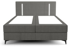 Jednolôžková posteľ 120 cm Ortega Comfort (tmavosivá) (s roštom a matracom, s úl. priestorom) (s LED osvetlením). Vlastná spoľahlivá doprava až k Vám domov. 1082710