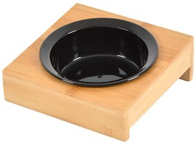Bambusová miska s podstavcom pre psa ø 12 cm – Love Story