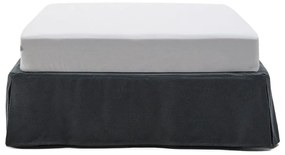 Antracitová čalúnená jednolôžková posteľ 90x200 cm Jaira – Kave Home