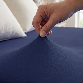 4Home jersey prestieradlo tmavomodrá, 180 x 200 cm