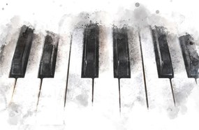 Obraz - Piano, aquarel (90x60 cm)