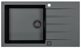ALVEUS 1148160 - Kuchynský drez CADIT 86x50 cm granit/čierna