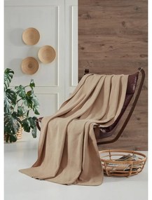 Béžová fleecová deka 130x170 cm Brighton – Mijolnir