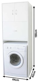 Skrinka nad práčku Natali Typ 9 - biela
