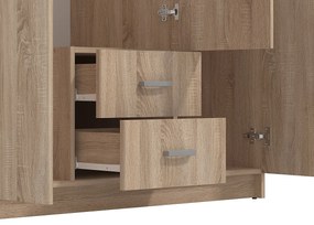 Kombinovaná skriňa so zrkadlom 3D Nerea - dub sonoma