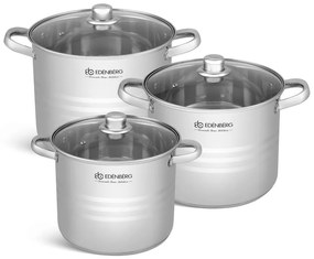 6 kusová sada hrncov MaxiHome- matná sivá