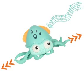 Interaktívna lezúca chobotnica so zvukom