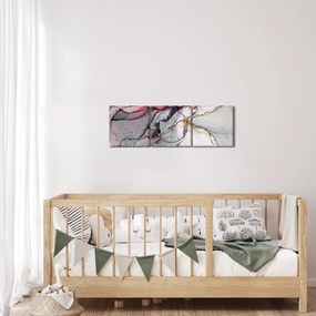 Obraz abstrakcie (s hodinami) (90x30 cm)