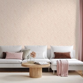 Samolepiaca tapeta elegantná béžová textúra košíkovej väzby