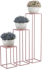 STOJAN NA KVETINÁČ SIMPLE 40X24X24 CM RUŽOVÁ