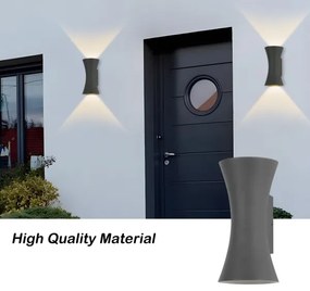 Brilagi - LED vonkajšie nástenné svietidlo BICON LED/10W/230V antracit IP44