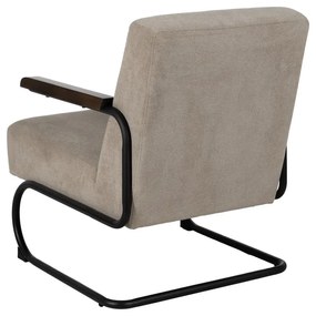 Taupe ženilkové kreslo Industra – Ixia