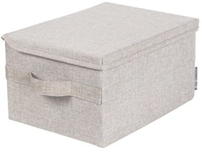 Béžový látkový úložný box s vekom 35x19x26 cm Soft Storage – Bigso Box of Sweden
