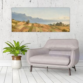 Obraz - Alexandre Calame, Swiss Landscape, reprodukcia (120x50 cm)
