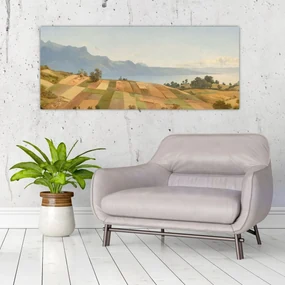 Obraz - Alexandre Calame, Swiss Landscape, reprodukcia (120x50 cm)