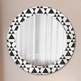 Okrúhle ozdobné zrkadlo Geometrické trojuholníky fi 60 cm