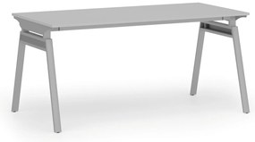 Kancelársky stôl PRIMO SIGMA, 160x80 cm, sivá podnož, sivá