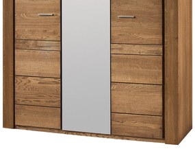 Šatní skříň Velvet II 73 160 cm z masivu dub Rustikal