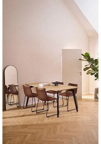 Jedálenský stôl s doskou v dubovom dekore 90x160 cm Cadiz – Actona