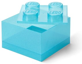 Svetlomodrý plastový detský úložný box 25x25x18 cm – LEGO®