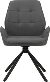 Jedálenská stolička Orinoco, šedá látka
